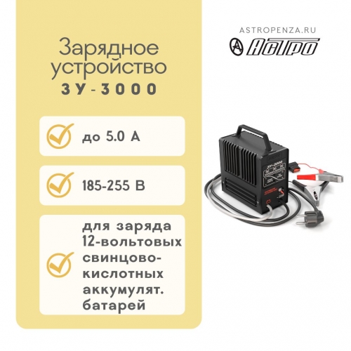 Cargador de bateria ЗУ-3000